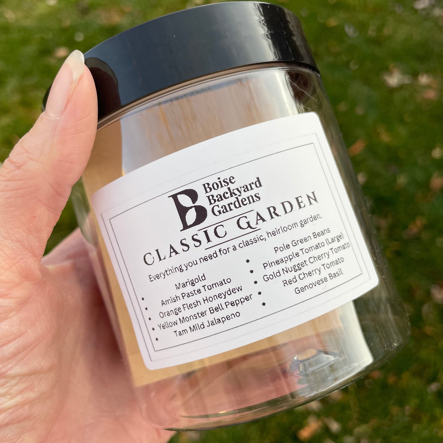 Classic Garden Seed Jar