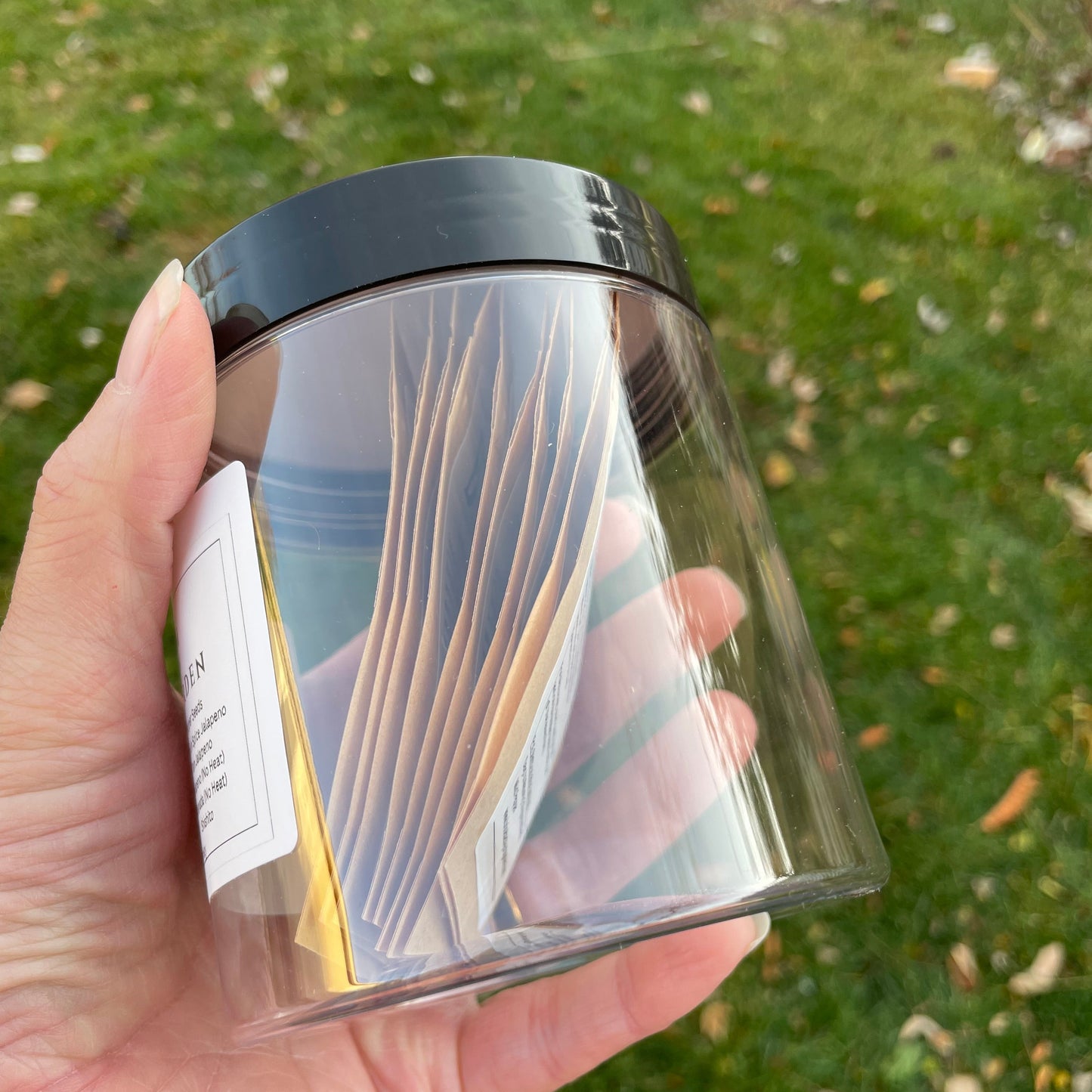 Pepper Garden Seed Jar