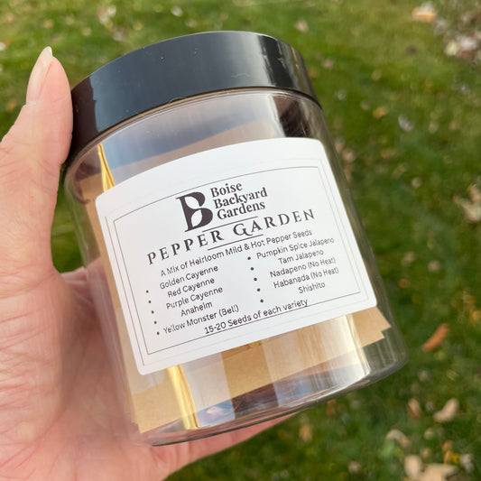 Pepper Garden Seed Jar