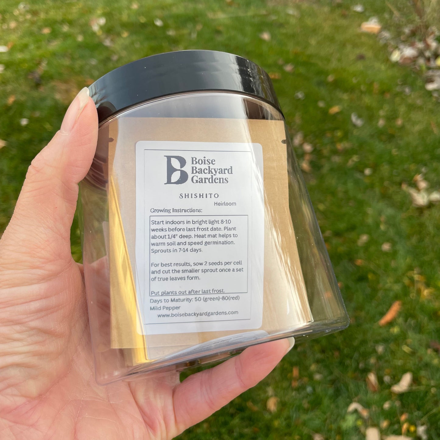 Pepper Garden Seed Jar