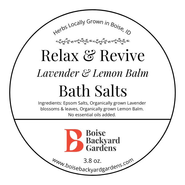 Relax & Revive Herbal Bath Salts - Lavender, Lemon Balm