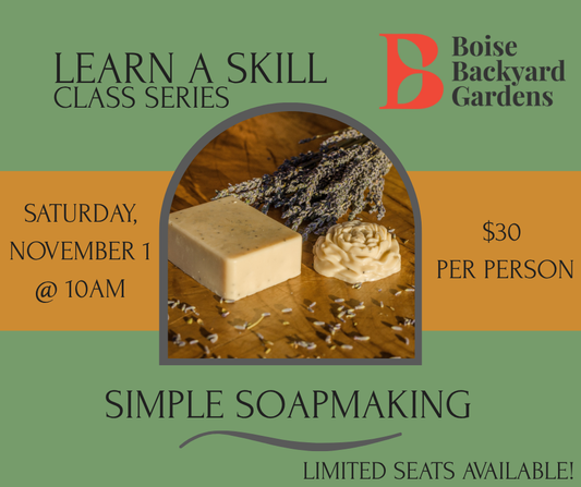 Learn a Skill Series: Simple Soapmaking Class - November 1 at 10:00am-12:00pm