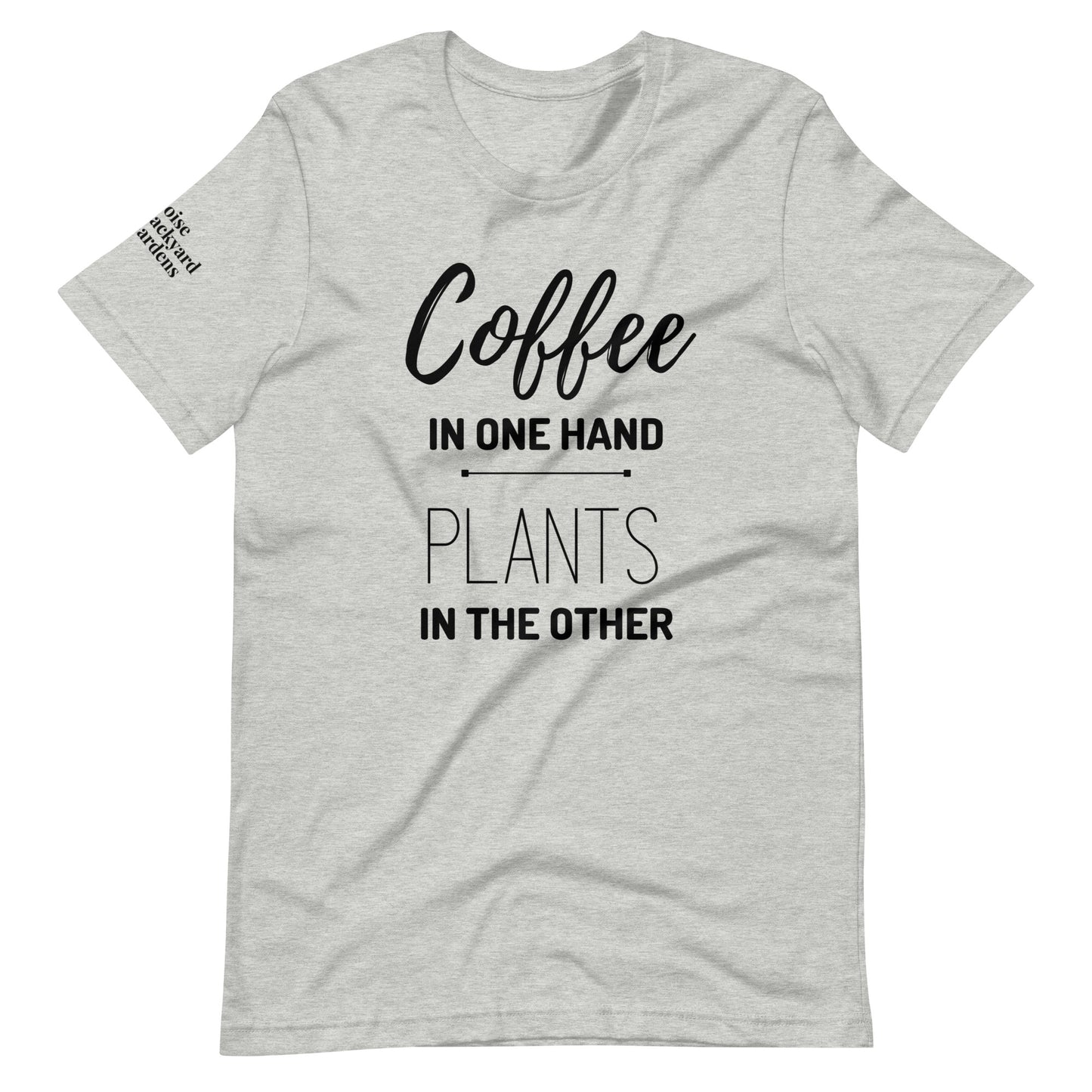 Coffee & Plants Shirt w/Black Print